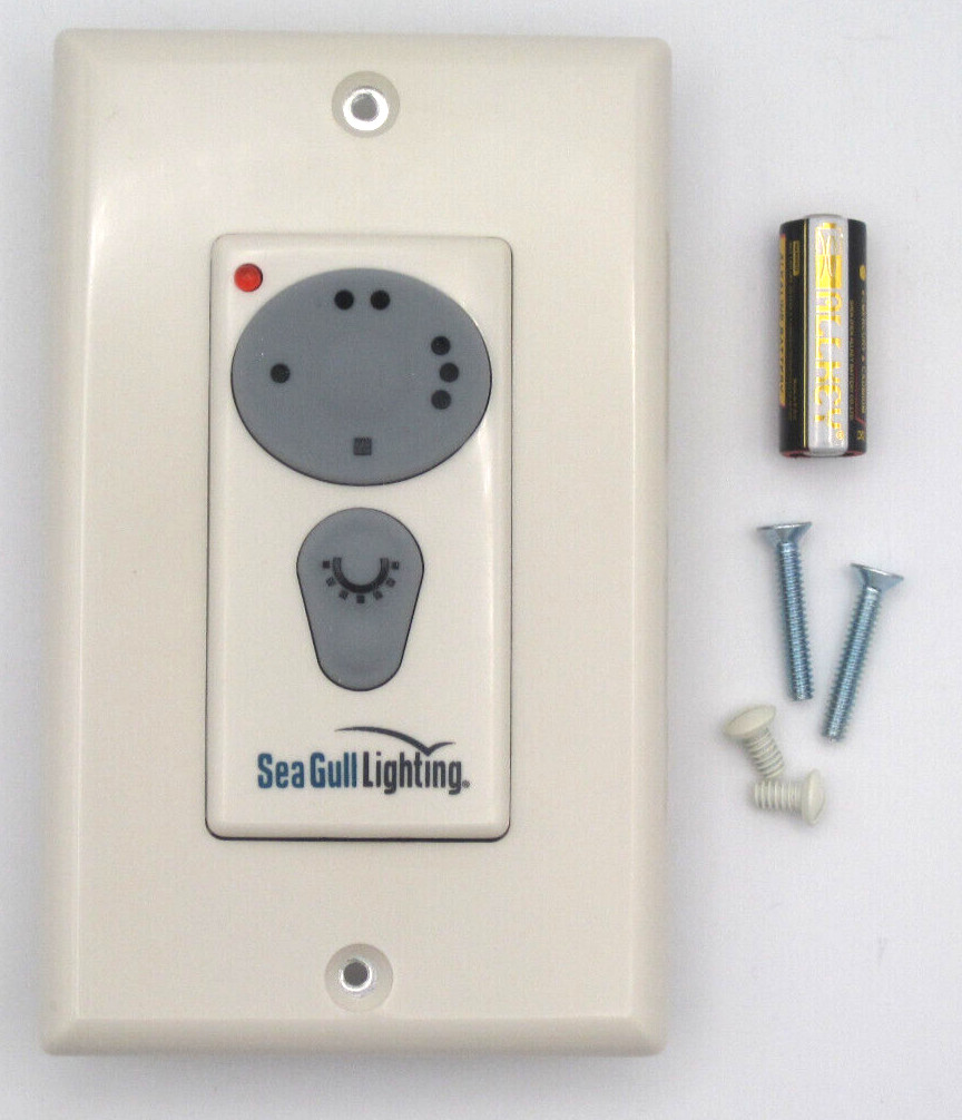 Wireless Universal Fan Wall Remote for UC9050T in Light Ivory INCLUDES BATTERY