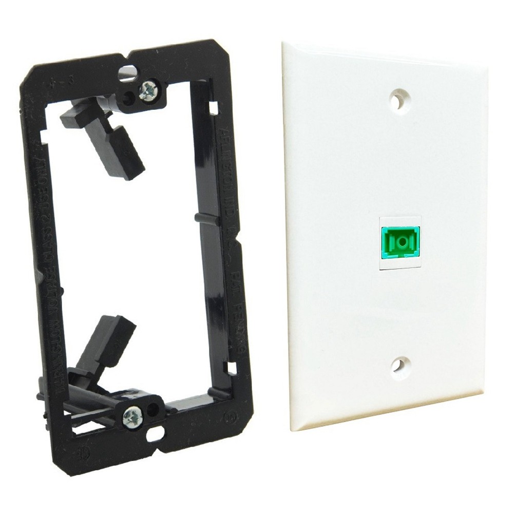 1 Port Fiber Wall Plate SC  Simplex Fiber Optic Wall Plate Optical Wall2658