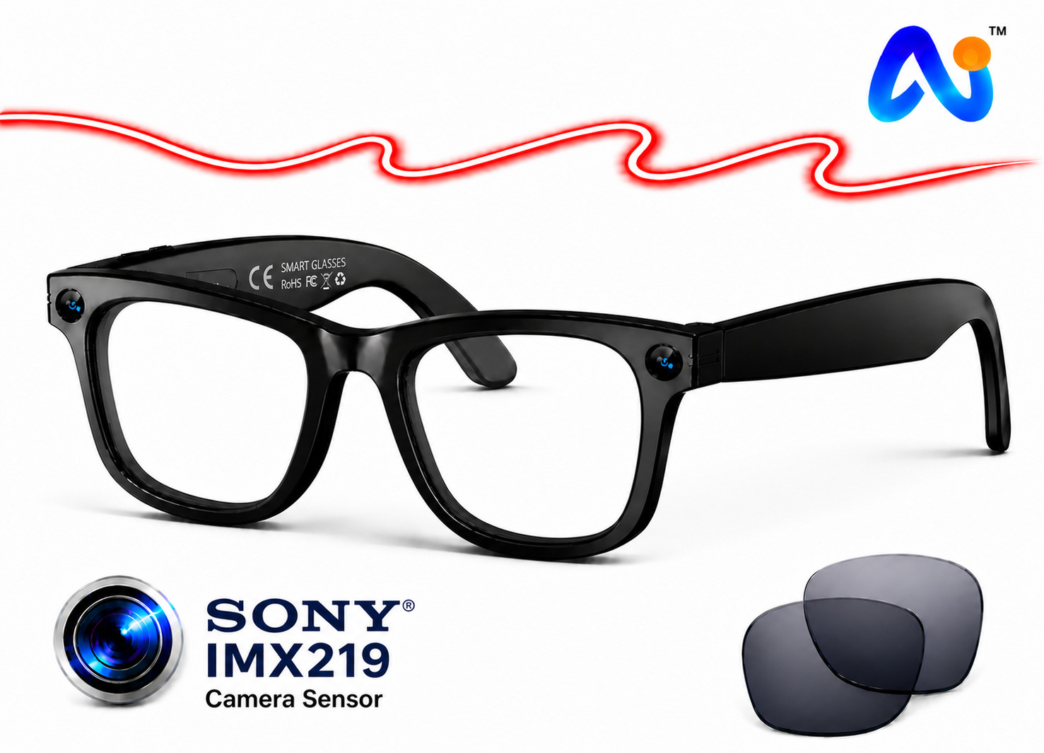 Smart Glasses HD Camera Bluetooth • iOS/Android | Ray-Ban Meta Alternative