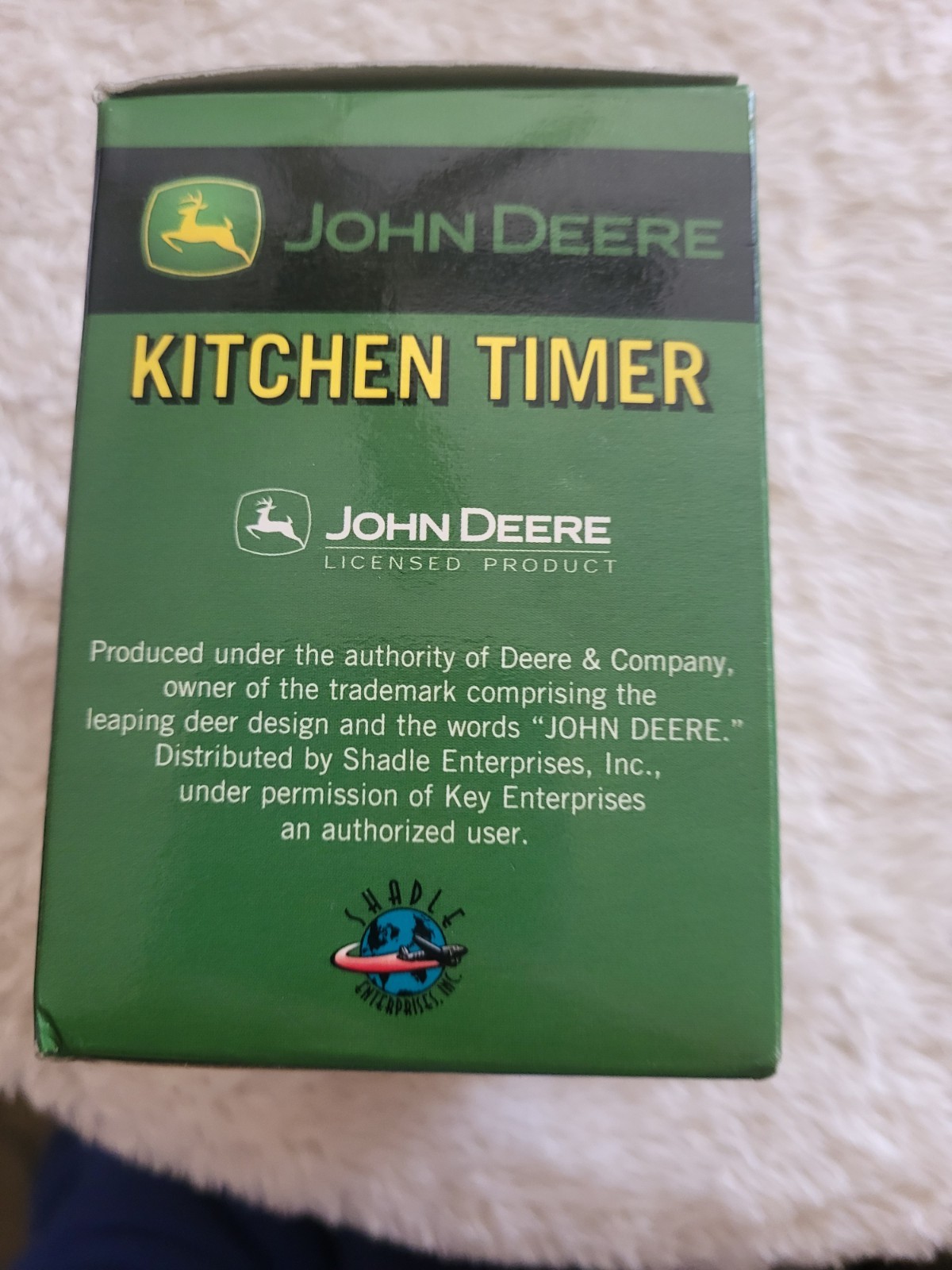 John Deere Mechanical 60-Min Manual Adjustable Timer Vintage Model 1527 3 3/4"