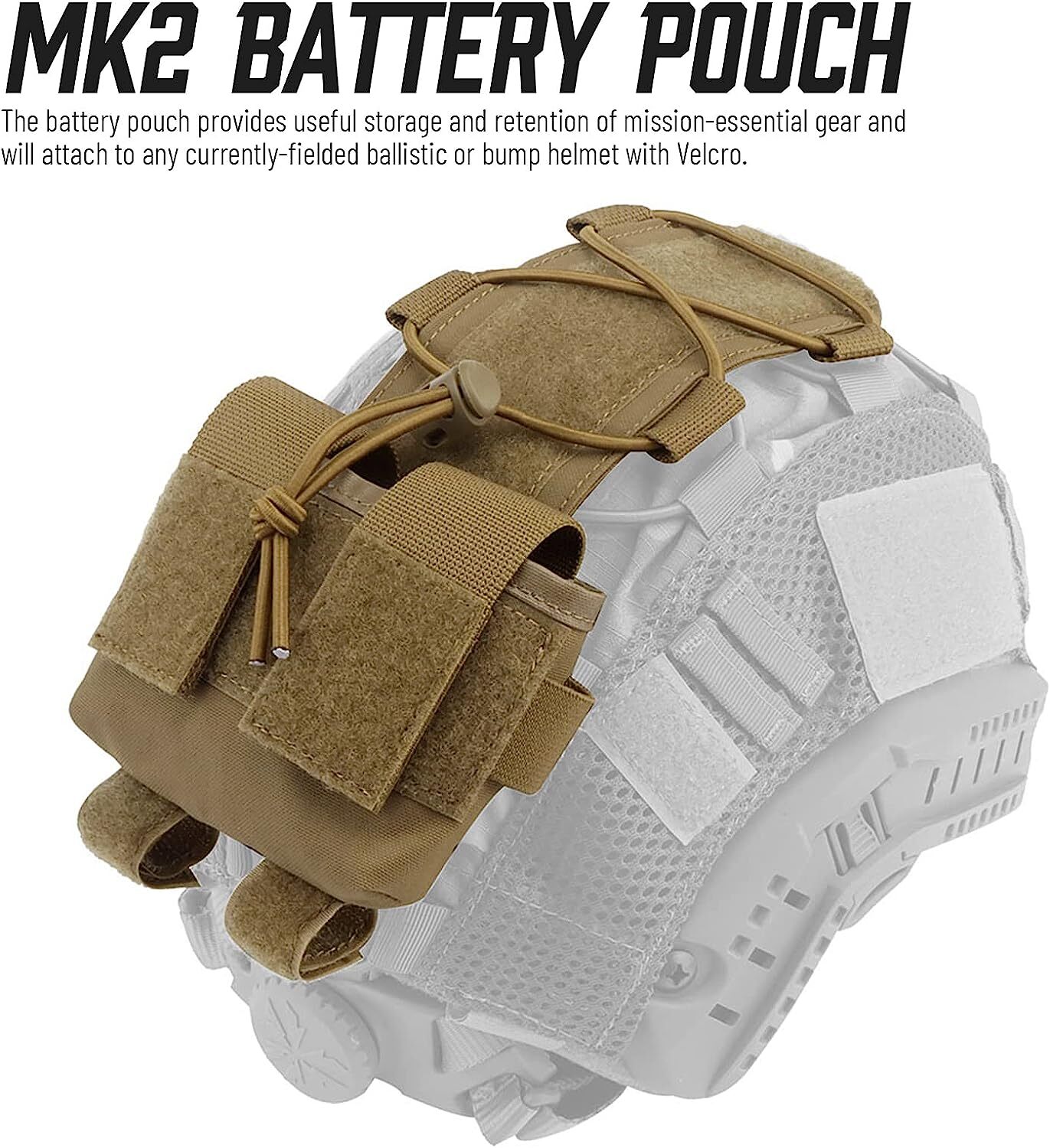 Tactical Helmet MK2 Battery Pouch Counterweight Balance Pack for Hunting Airsoft