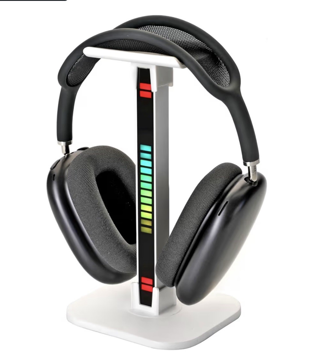 Headphone Stand Headset Stand LED Multi-Color Light 2-in-1 White FAST SHIPPING
