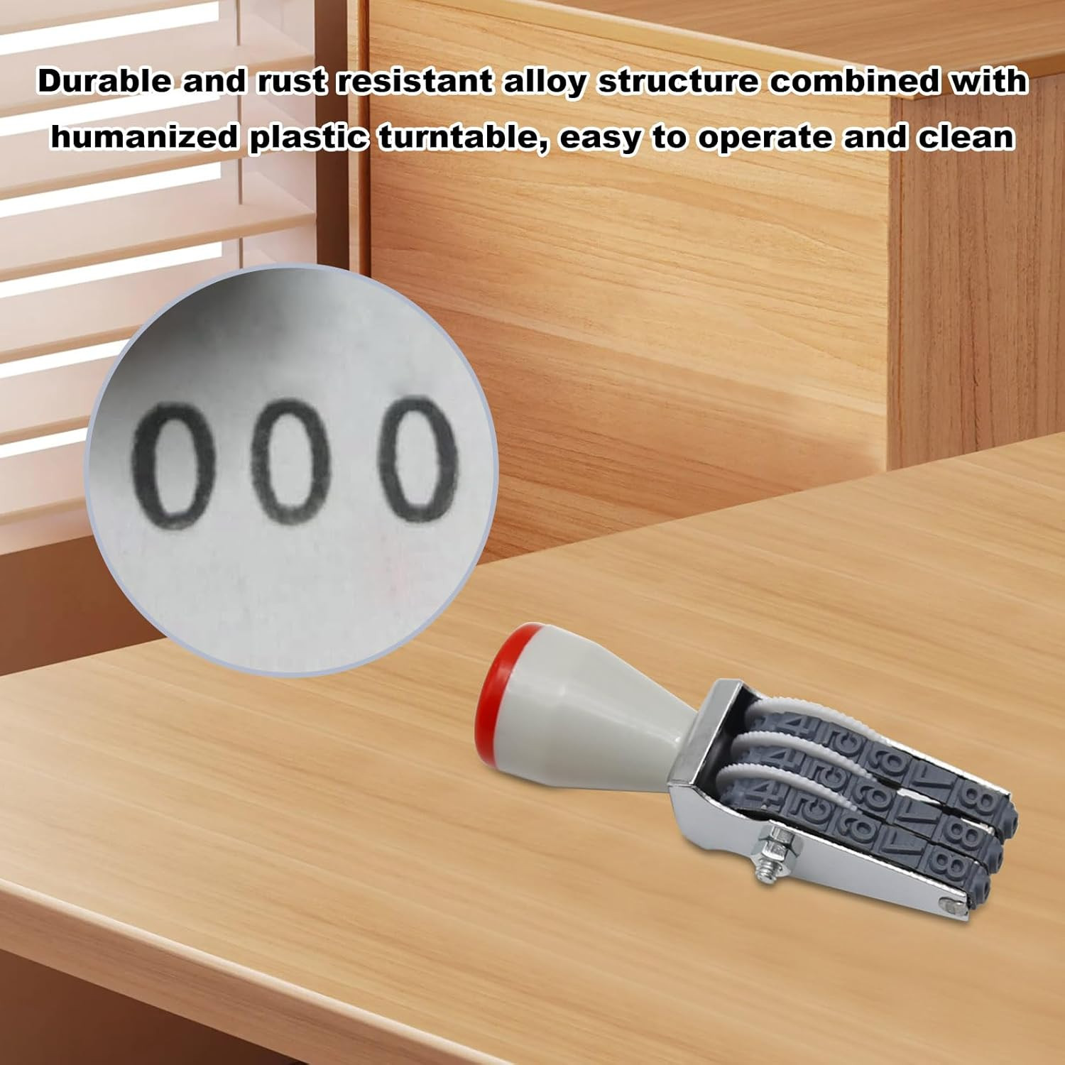 3 Digit Number Stamp,Adjustable Digit Rubber Changeable Number Stamp Numerical M