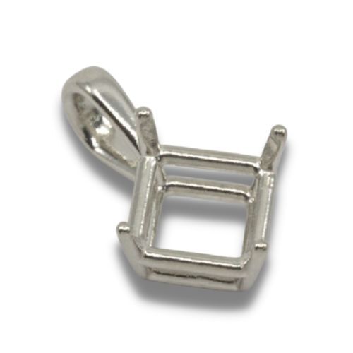 Octo Square Single Bail Pre-notched Pendant Mounting