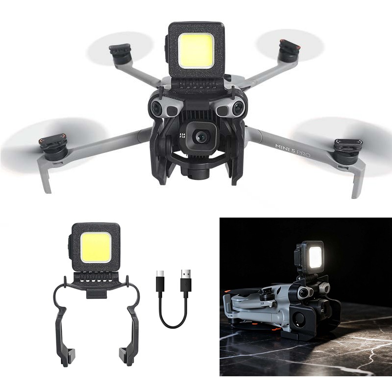 Gimbal Guard Protector Bumper w/ LED Light for DJI Mini 5 Pro Drone Accessories