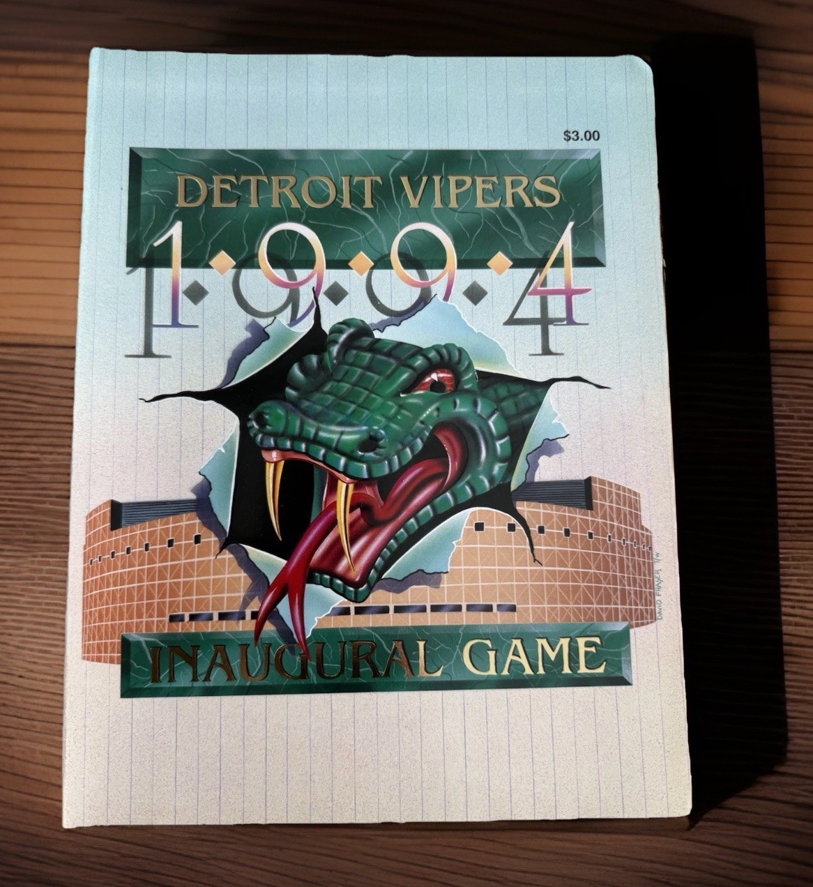 Detroit Vipers IHL Inaugural Game Program 1994