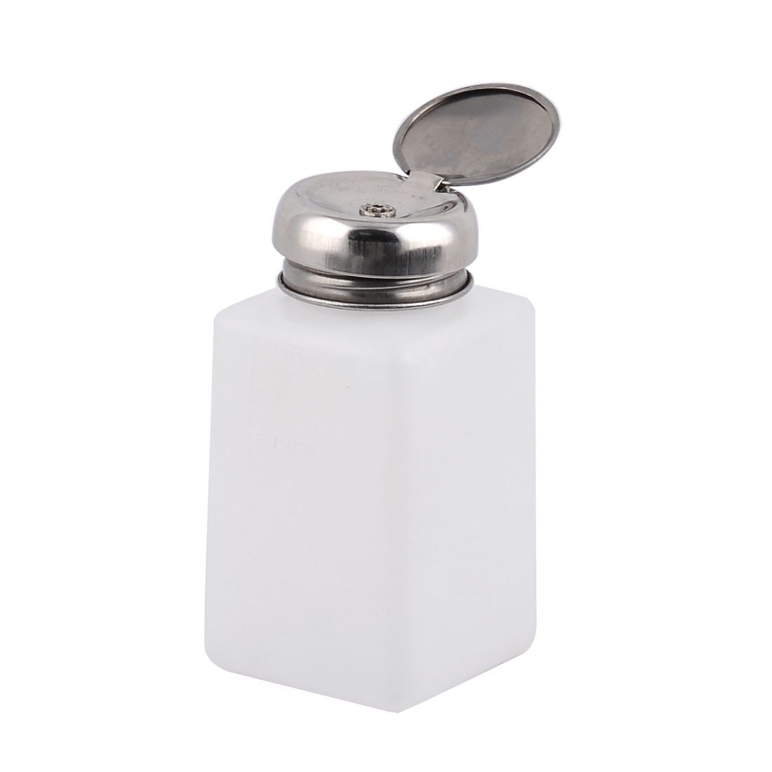 2 x Lab Experiment Plastic Square Liquid Container Alcohol Bottle White 200ml