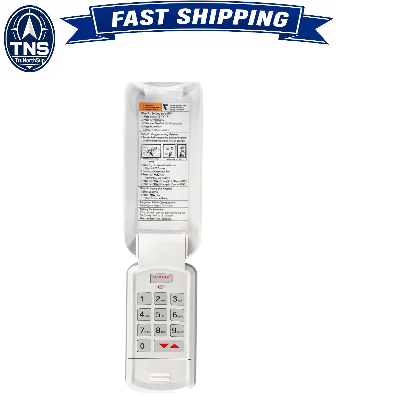 Genie Wireless Garage Door Opener Keypad Replacement 315/390MHz Weatherproof