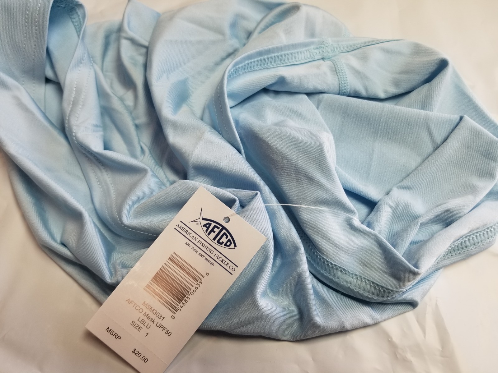 NWT AFTCO B1G1 Fishing Sun Protection Mask Multi Functional Headwear Blue OSFM