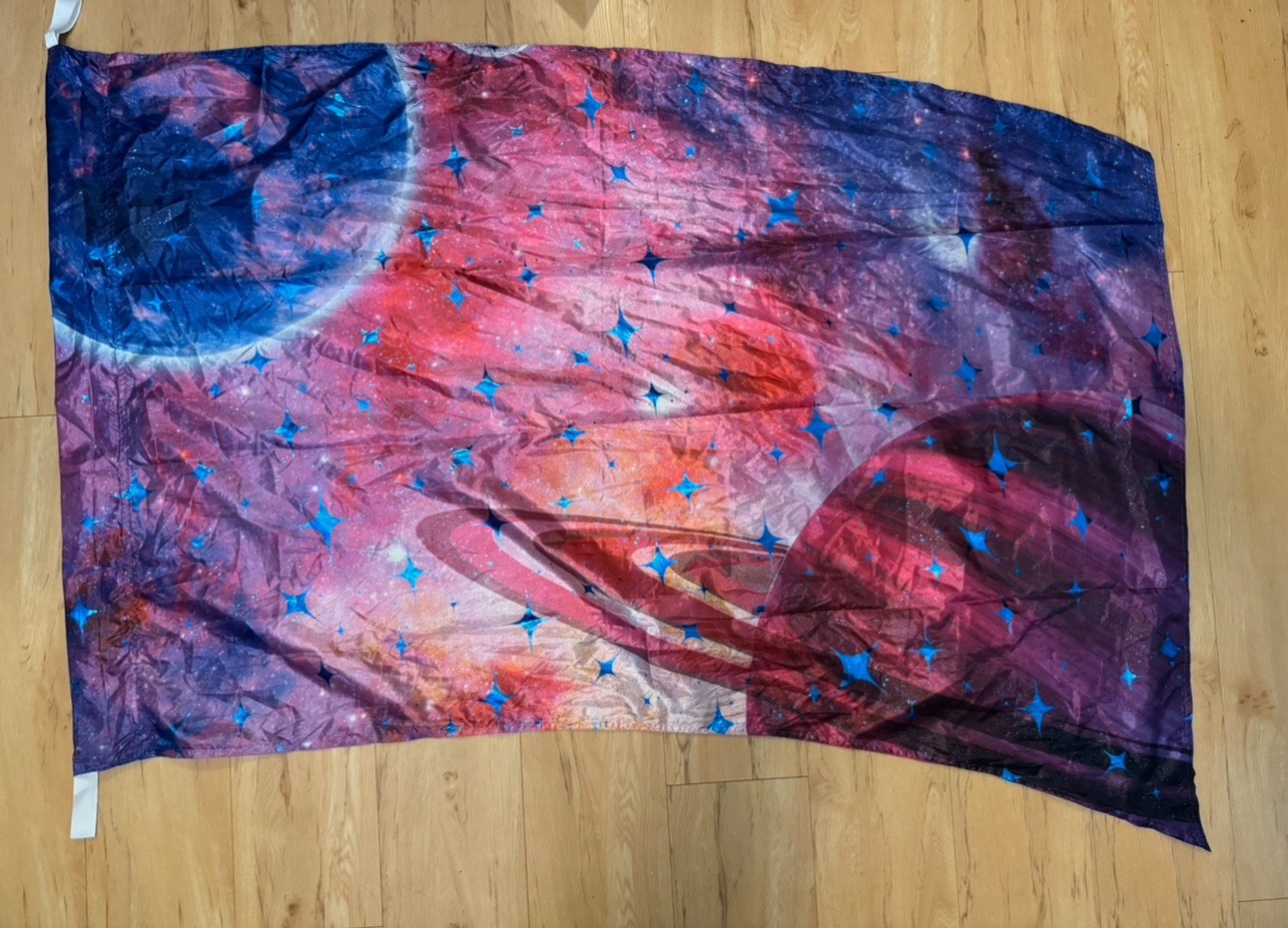 Set Of 5 Genesis Galaxy Color Guard Flags
