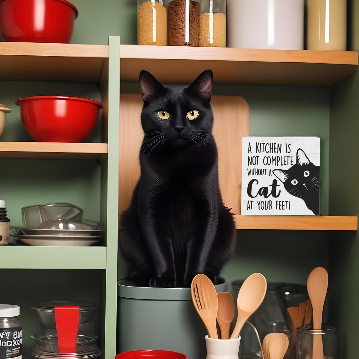 Funny Kitchen Table a kitchen is not complete without a cat at your feet
