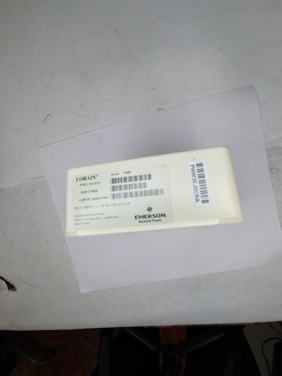 EMERSON, LORAIN TXM ASSEMBLY SPEC 521211 TEMP CONCENTRATOR