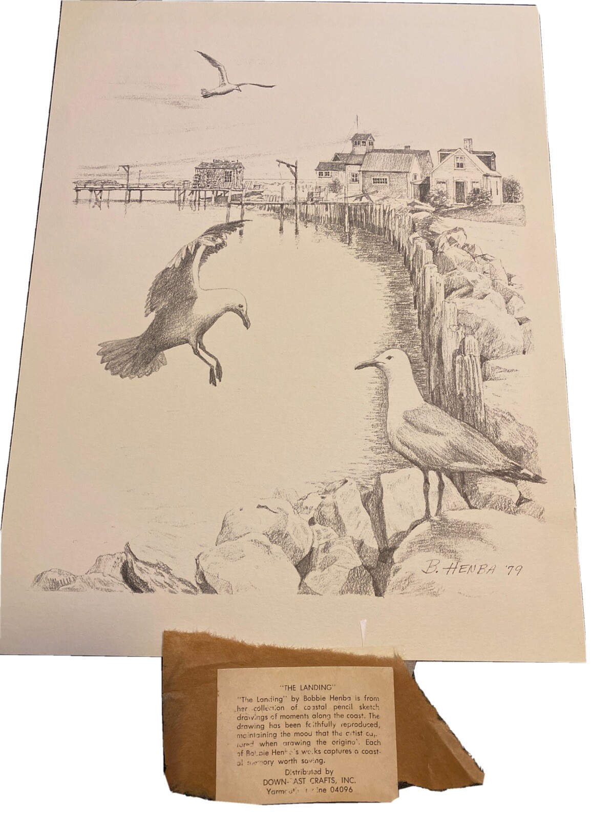 b henba pencil sketch “the landing”