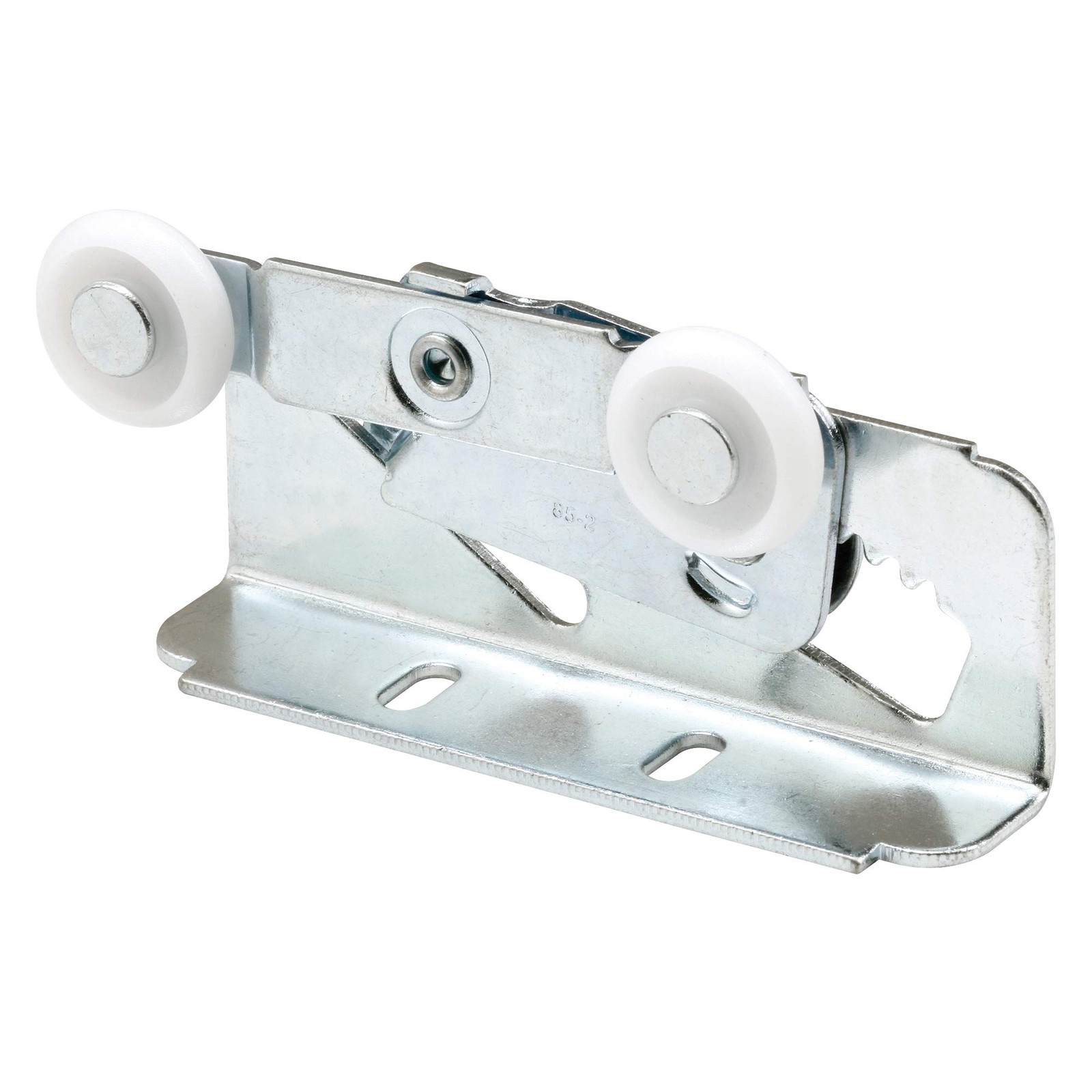 Slide-Co 16497 Twin Pocket Door Roller, Top Mount (2 2 Pack, Silver and white