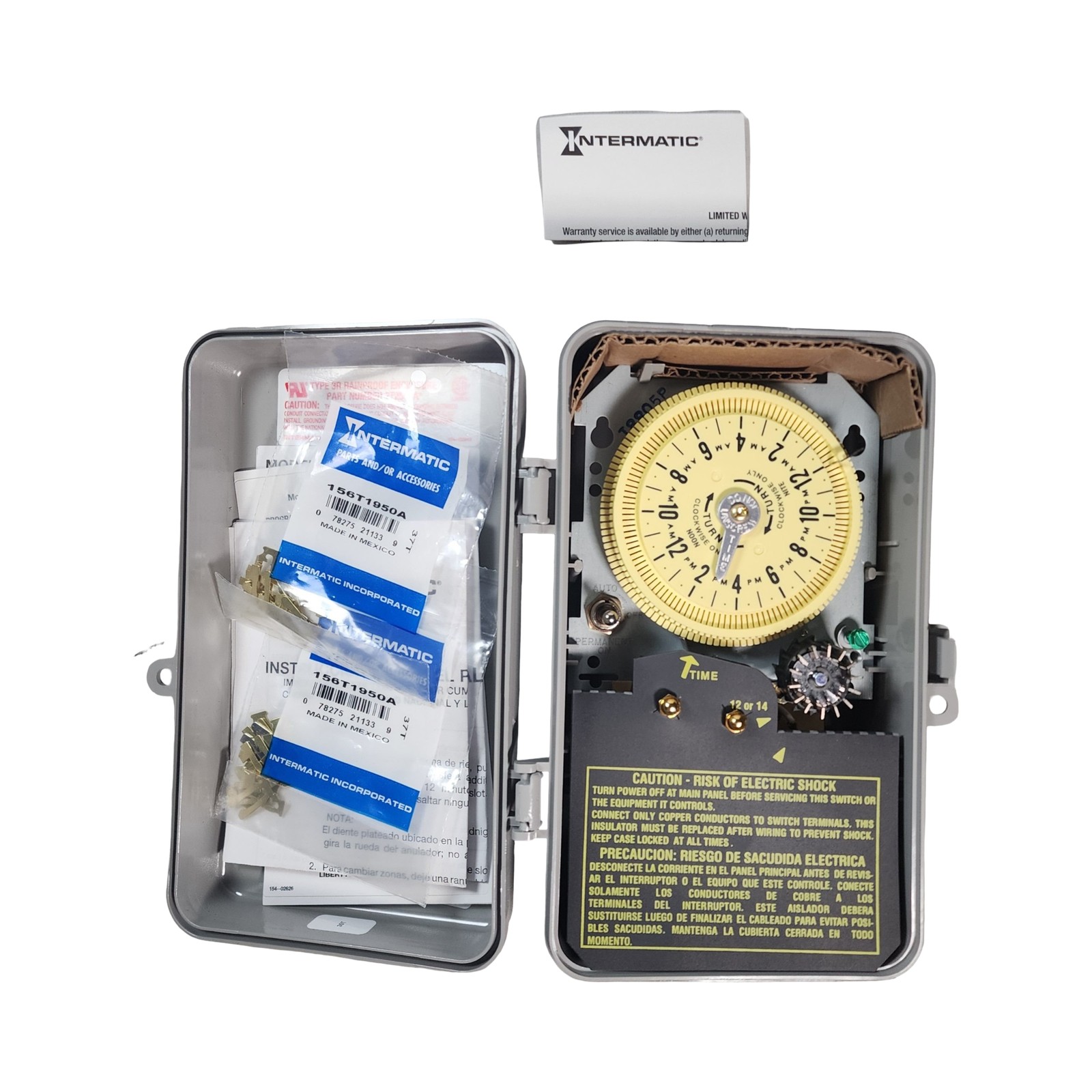 Intermatic T8805P101C Mechanical Sprinkler Timer 14-Day Skipper 120V OPEN BOX