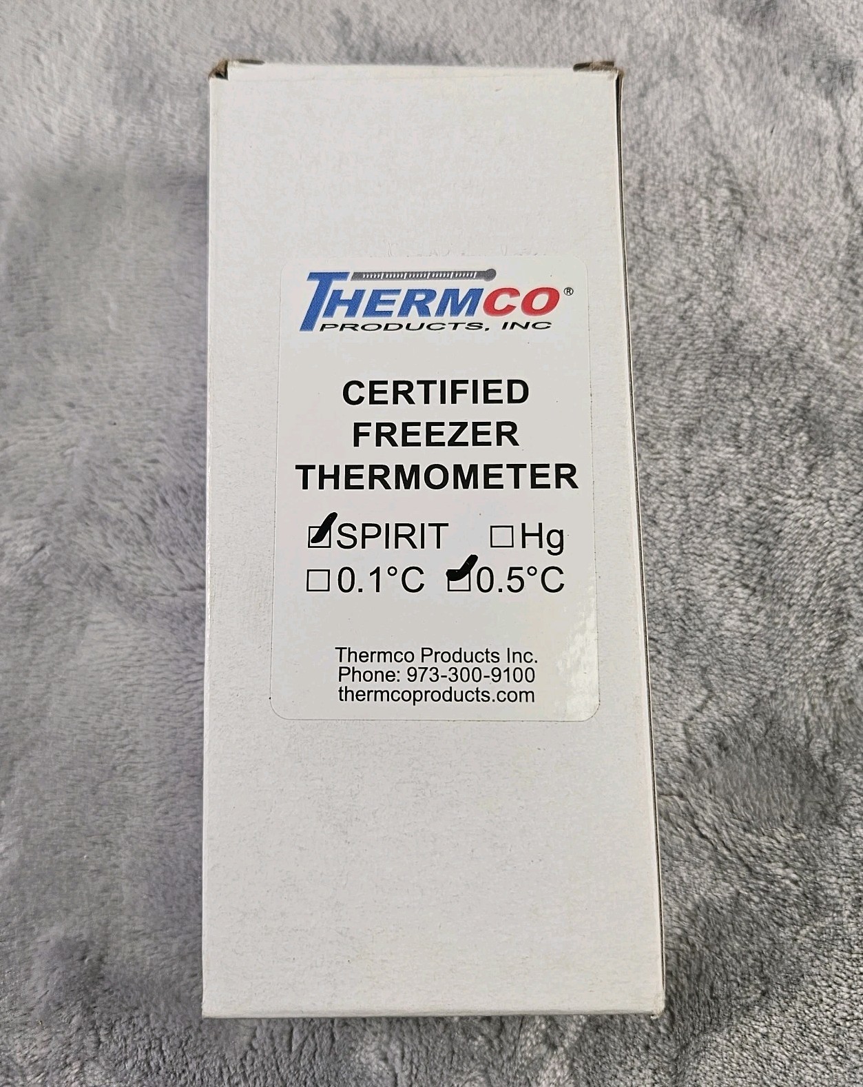 Thermco Certified Freezer Thermometer Spirit 0.1C 0.5C ACCF0101BLST