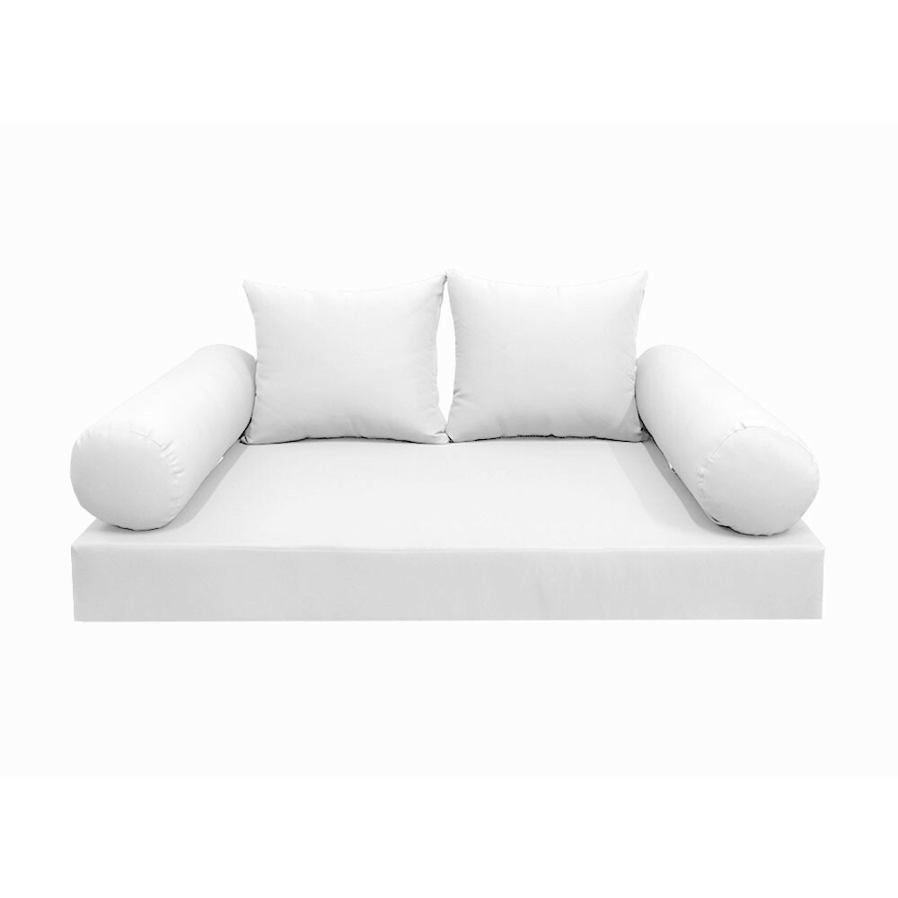 *COVER ONLY*-Style 4 Daybed Mattress Bolster Pillow Covers Knife Edge Crib-AD106