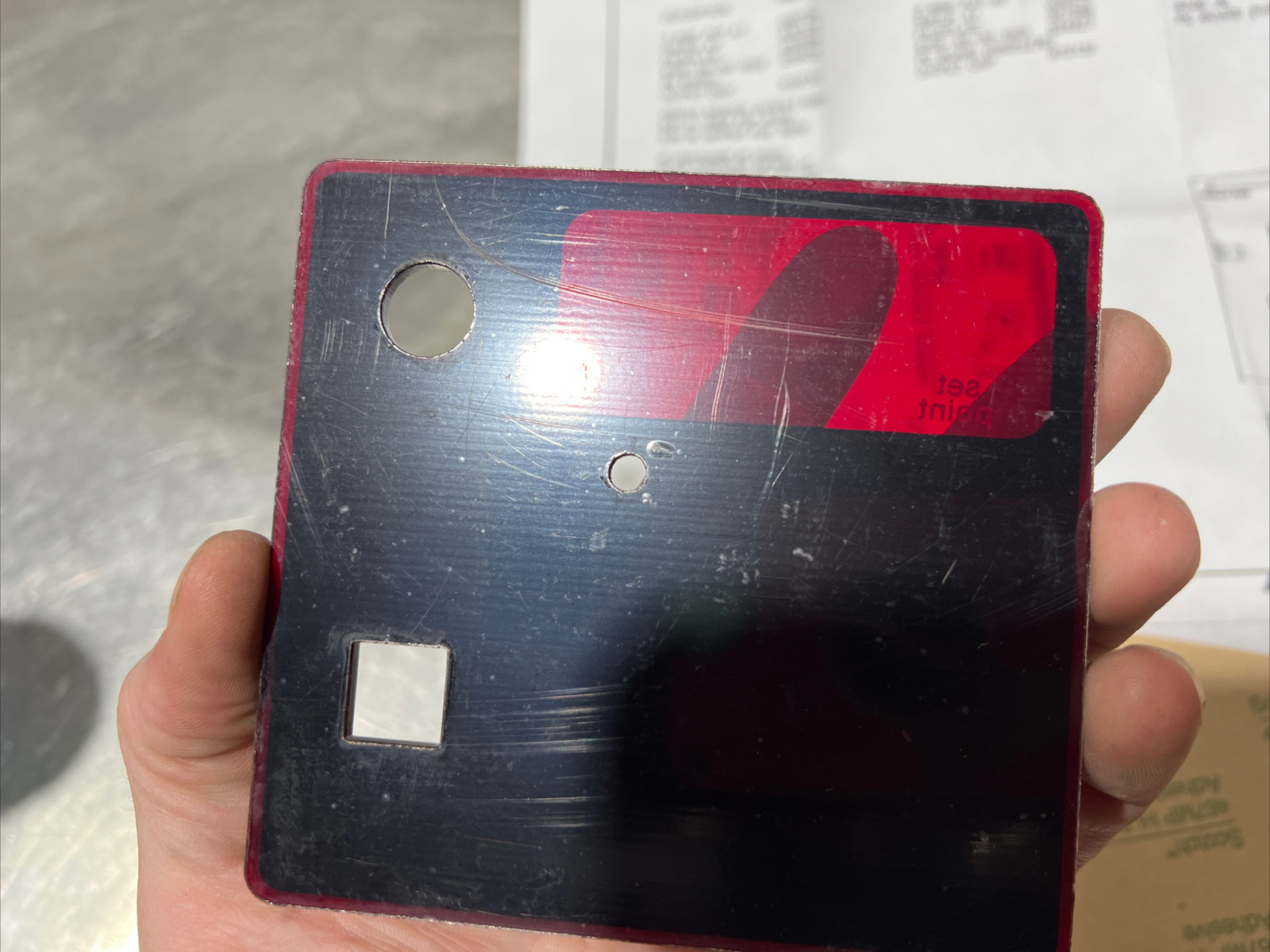 DIGITRONIC TEMPERATURE CONTROL Faceplate Part 057598 Nos Surplus. Faceplate Only