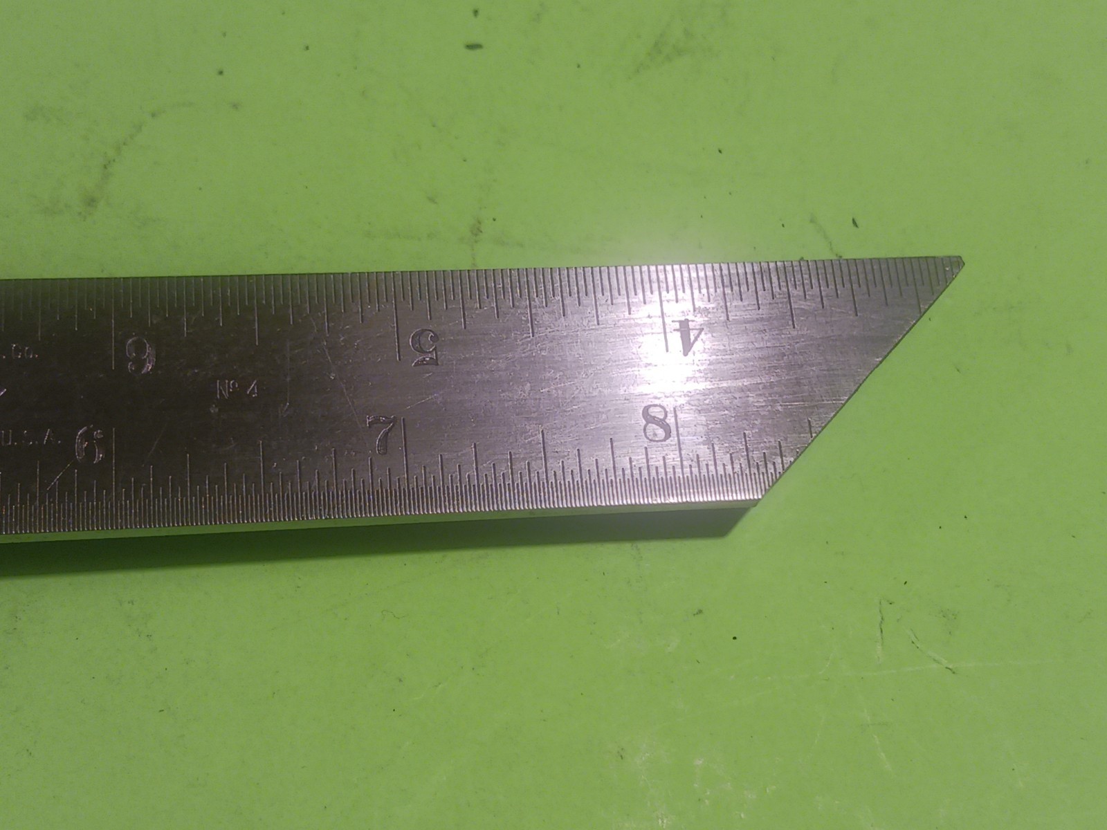 ANTIQUE ATHOL MACH CO. COMBINATION SQUARE 3PCS HEAD,STARRETT 9" RULE & SCRIBE