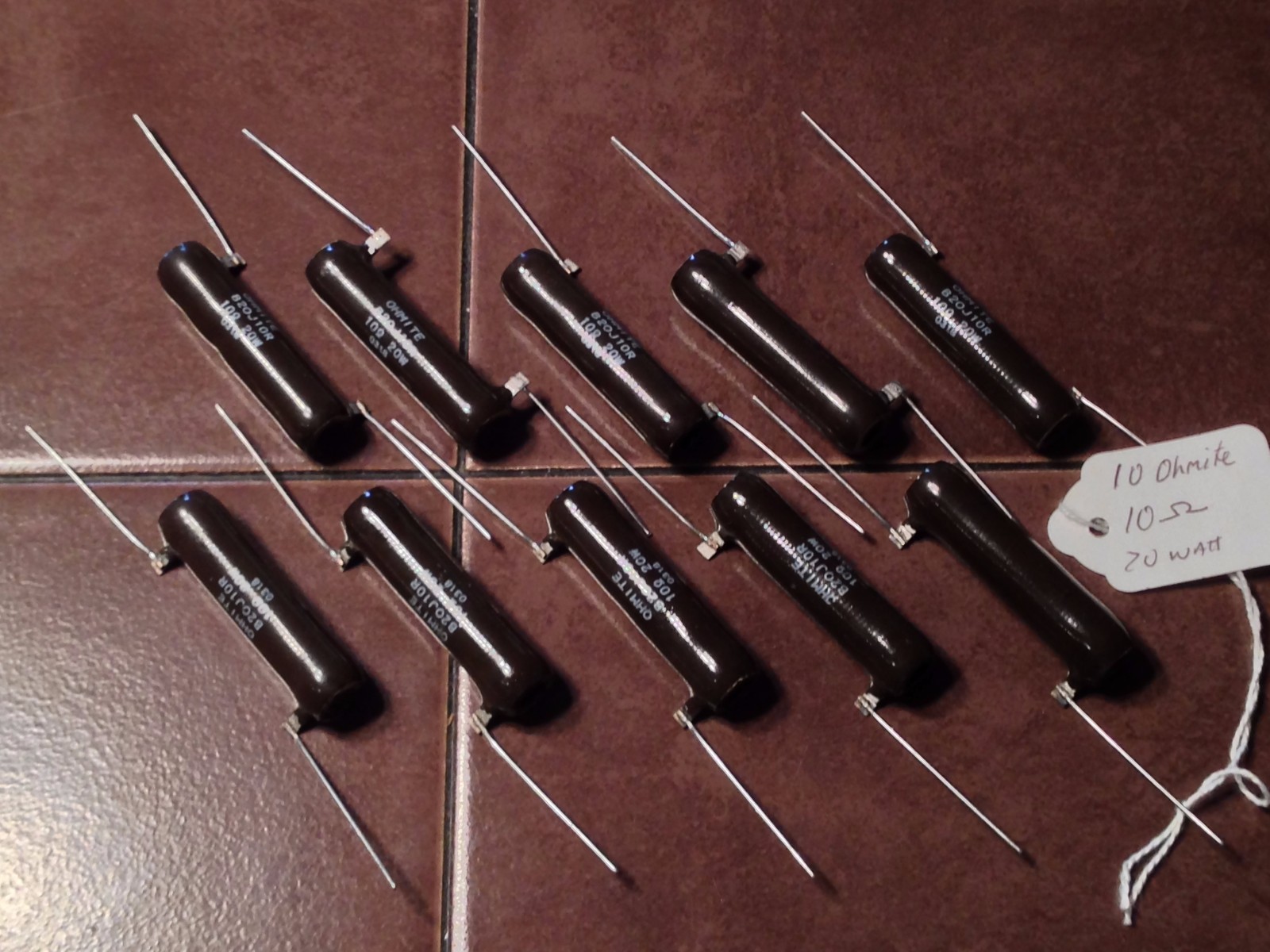10 Ohmite 10ohm 20watt B20J10R Resistors