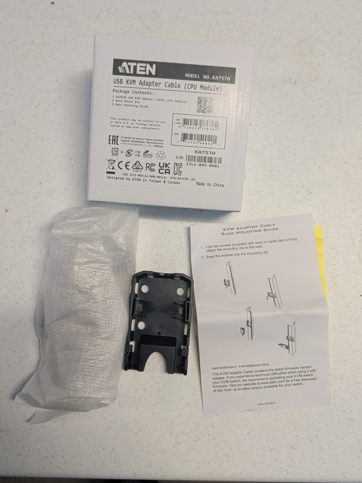 ATEN KA7570 USB VGA KVM Adapter Cable (CPU Module)
