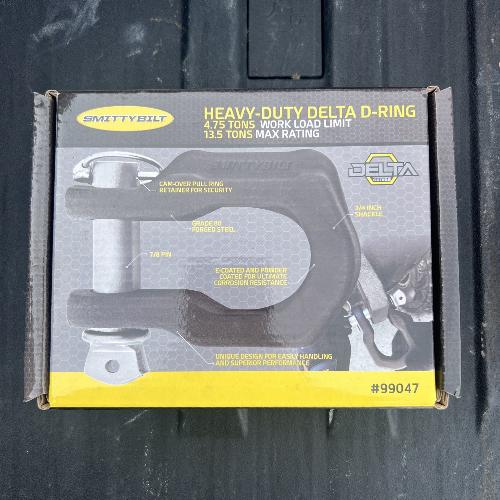 Smittybilt 99047 3/4" Delta D-Ring 4.75 Ton