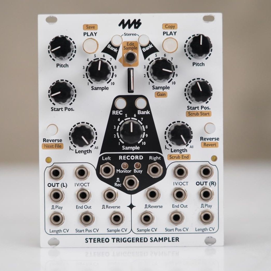 4ms Stereo Triggered Sampler Eurorack Module w/ Patch Cables #58937