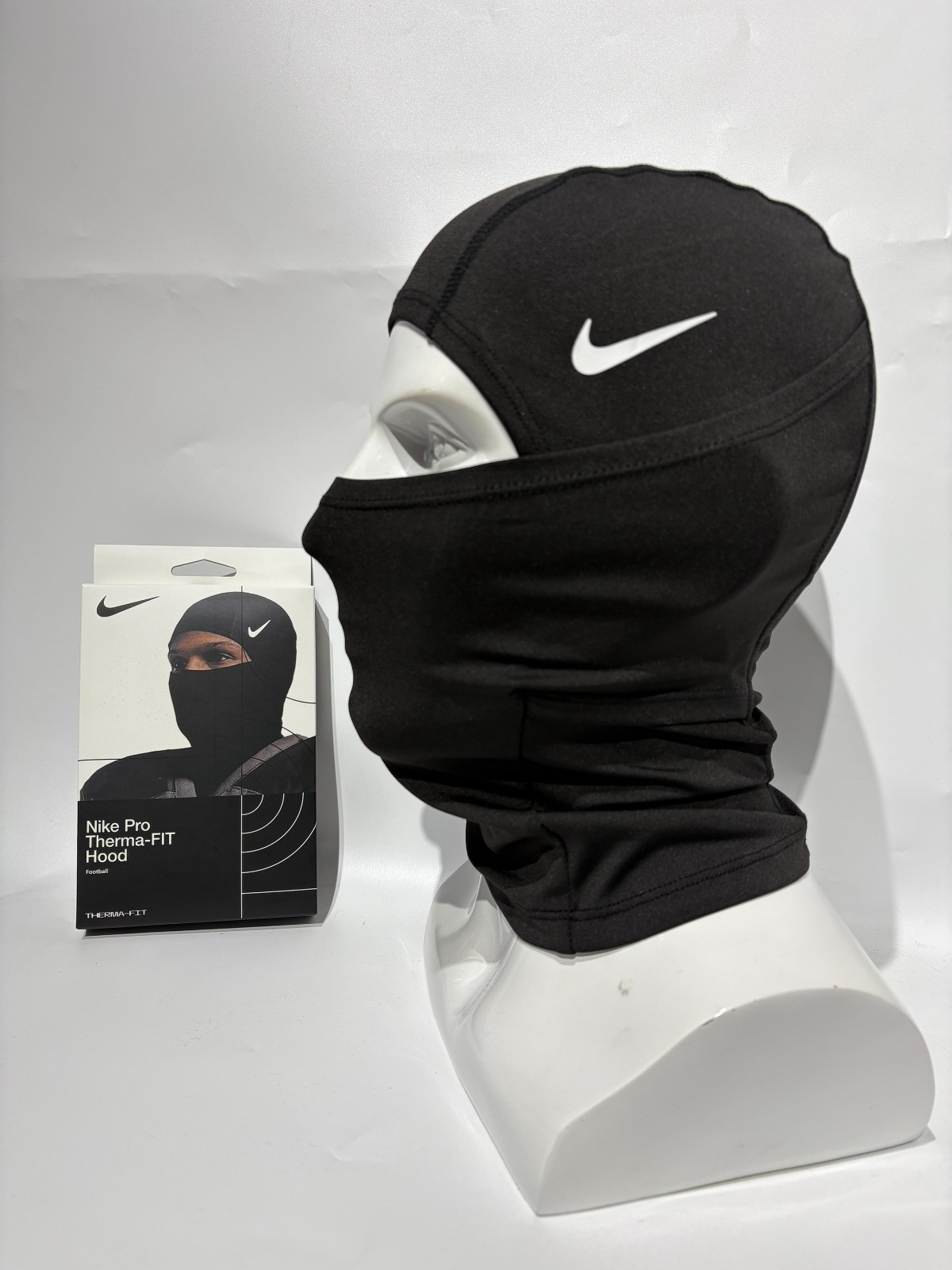 Nike Pro Therma-Fit Hyperwarm Hood Ski Mask Black, Balaclava Unisex Dri-Fit Mask