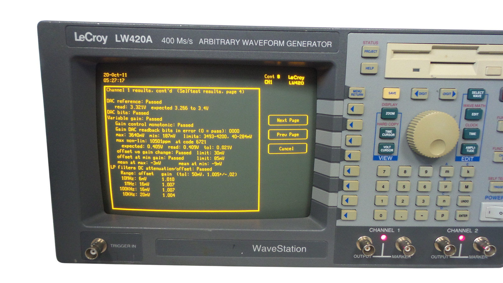 LECROY LW420A 400 Ms/s ARBITRARY WAVEFORM GENERATOR - Free Shipping