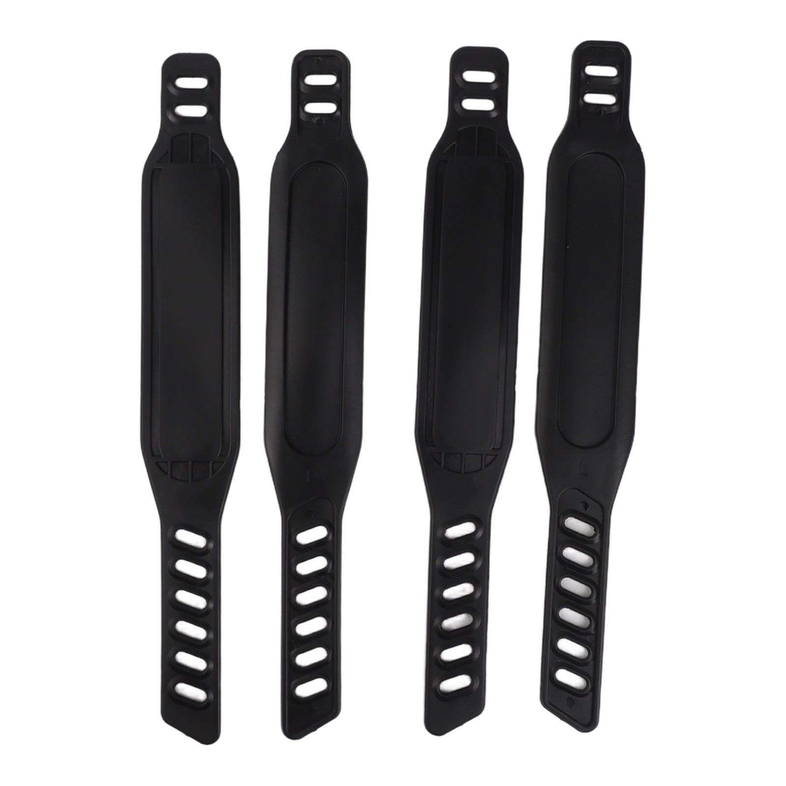 for 2 Pairs Adjustable Bicycle Pedal Straps Rubber Foot Straps for Exercise