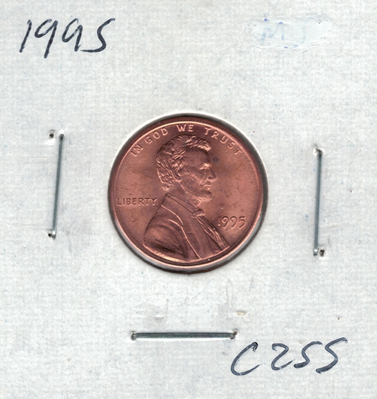 1995 Lincoln Memorial Penny C255 !!!Free Shipping!!!