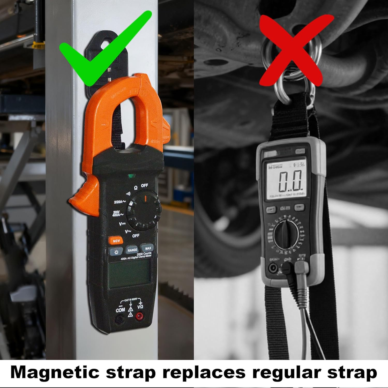 69417 Rare Earth Magnet Multimeter Hanging Strap Kit Compatible with Klein Tools