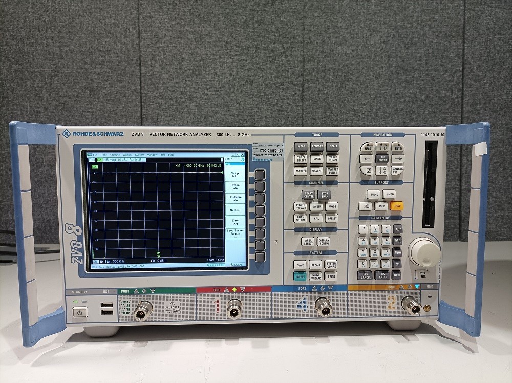 Rohde & Schwarz ZVB8, Vector Network Analyzer, 300 kHz-8 GHz, 4-port #