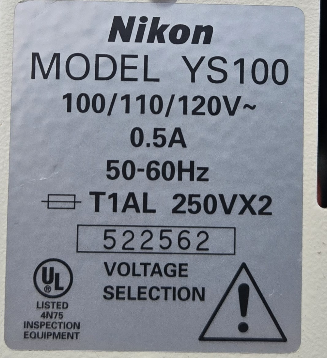 Nikon YS100 Mechanical Specimen holder Stage (INV04-BINY001B)