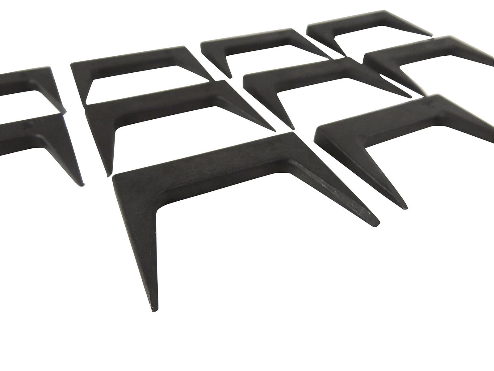 500031 Pack of 10 Each 1-1/2 Inch Pinch Dogs with Square Back and Tapered Legs