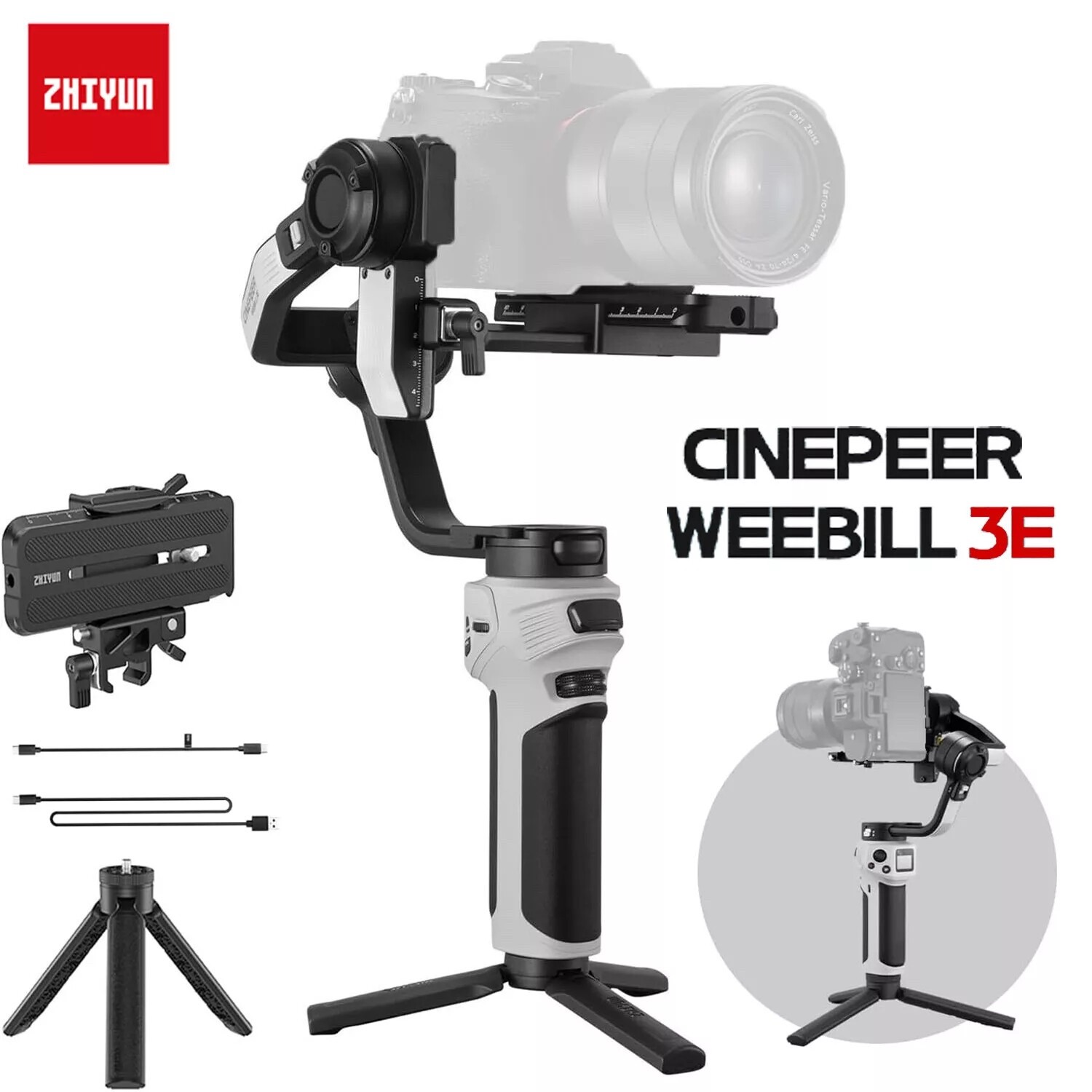 Zhiyun Cinepeer Weebill 3E Camera Gimbal for Canon/Sony/Panasonic/Nikon Camera
