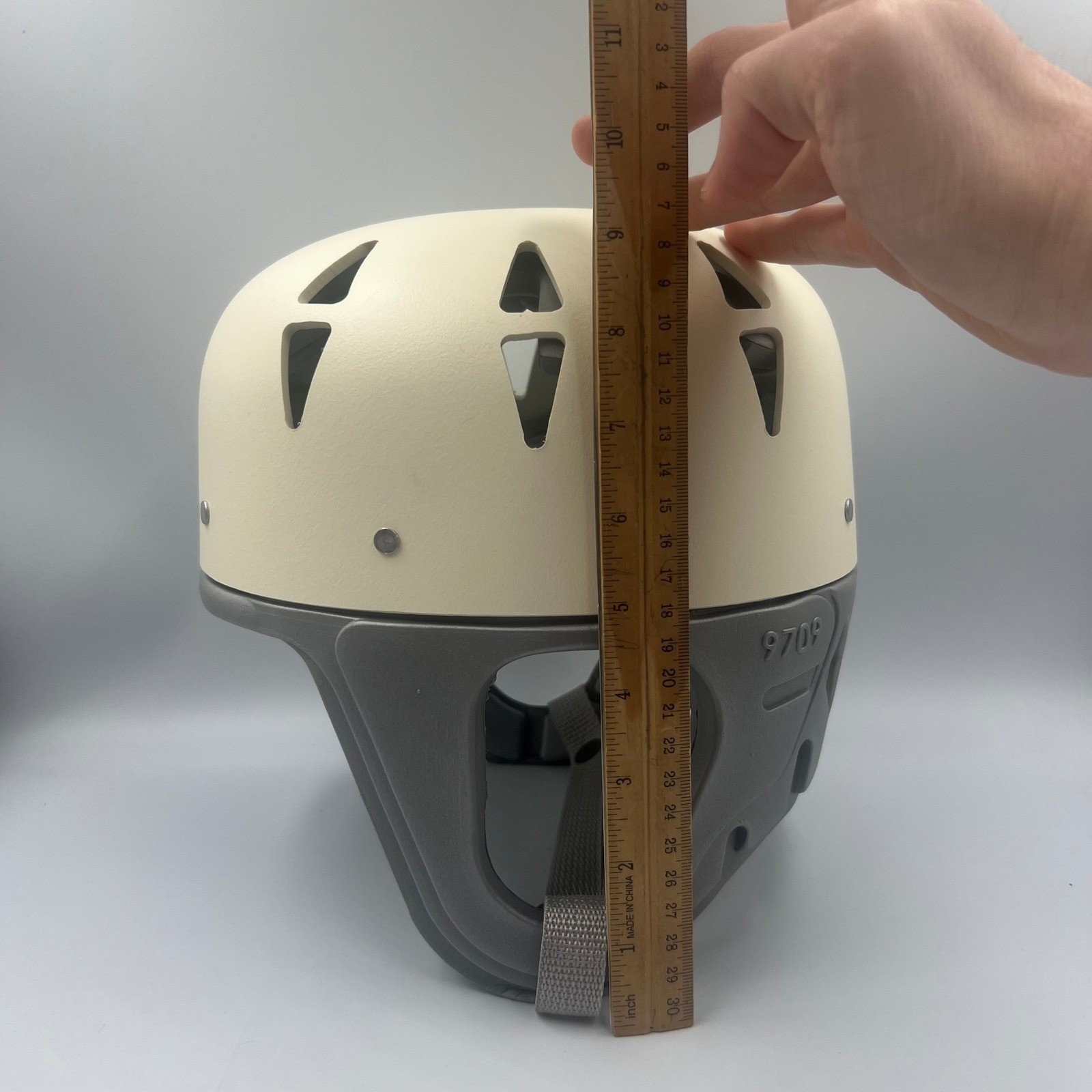 Danmar Products 9709 Medium Hard Shell Comfy Cap Protective Helmet Cream & Grey
