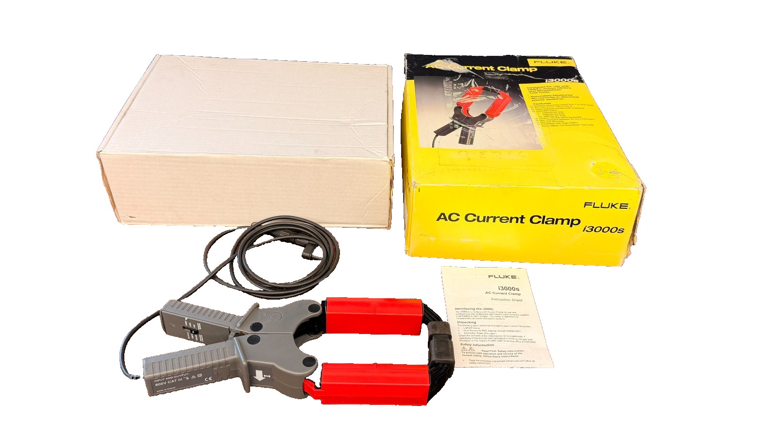 Fluke AC Current Clamp I3000s Current Resistance Ground Leakage Scopemeter