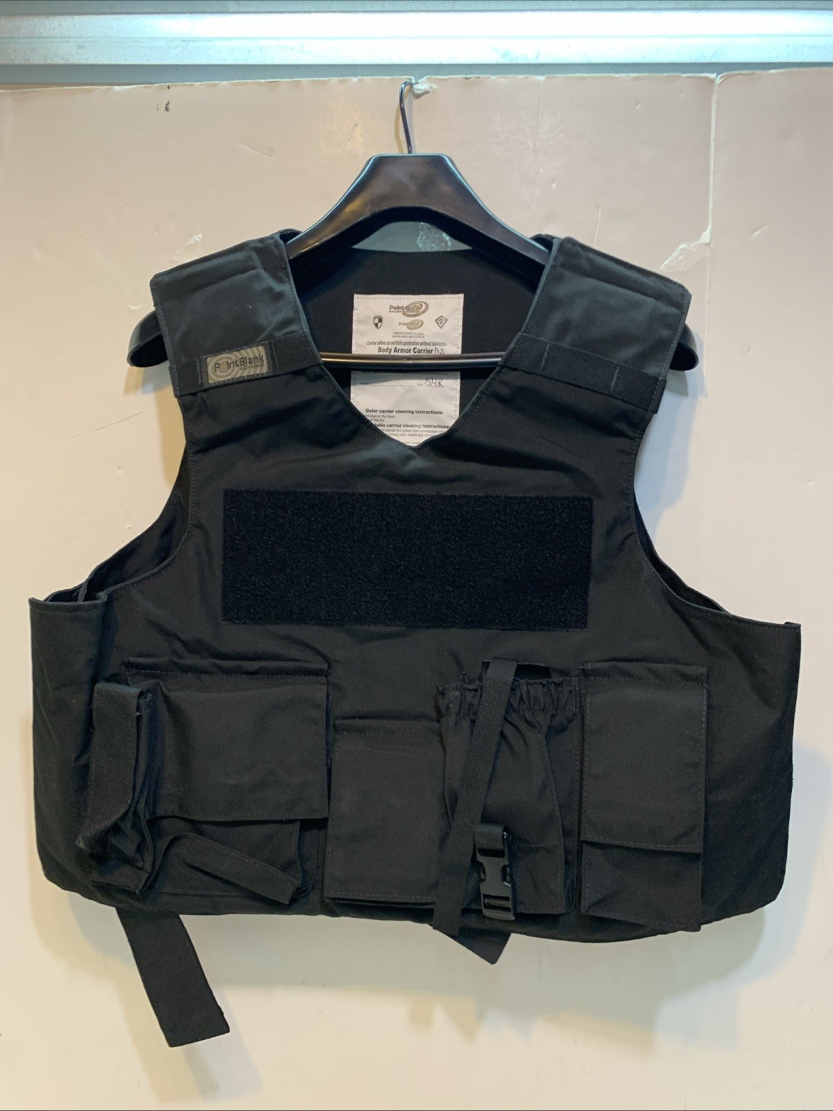 Point Blank Removable Outershell Carrier Vest  Black Size 54L1