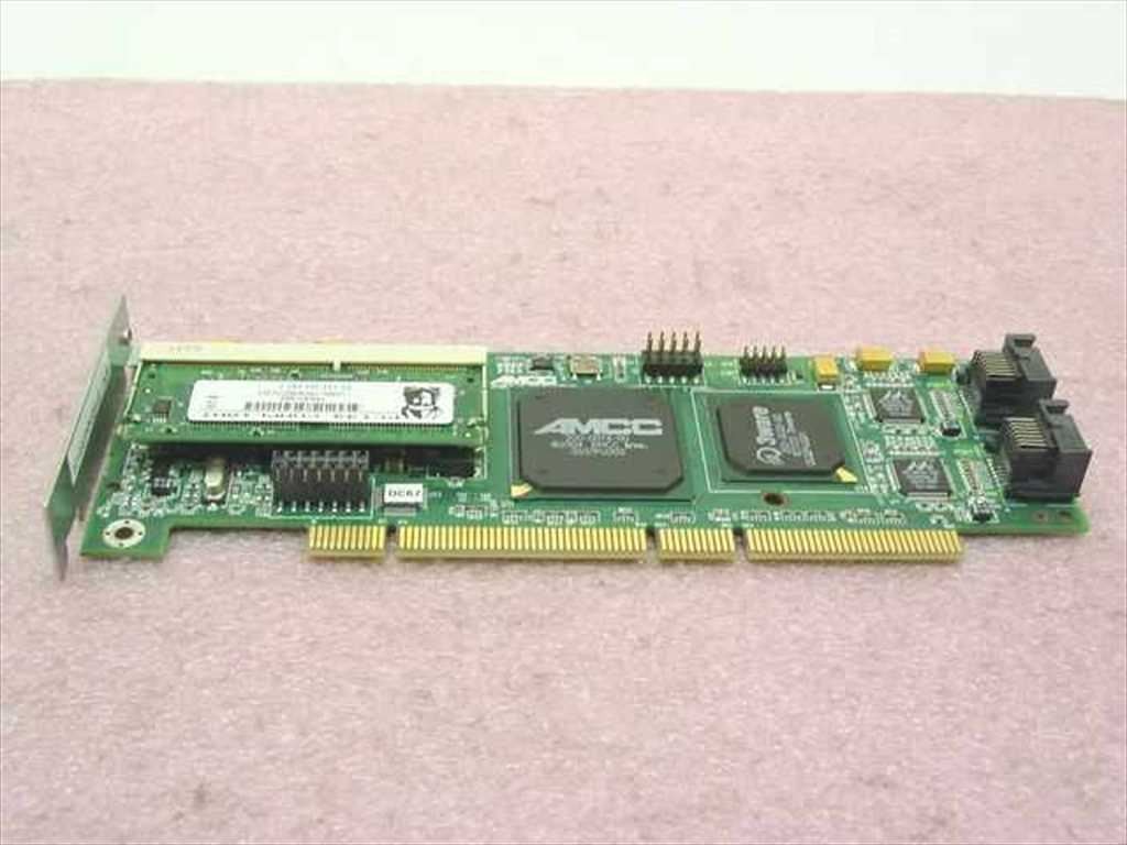 AMCC 3ware 9500S-4LP 64-bit 66MHz PCI-X SATA RAID Controller Card 4-Port 128MB