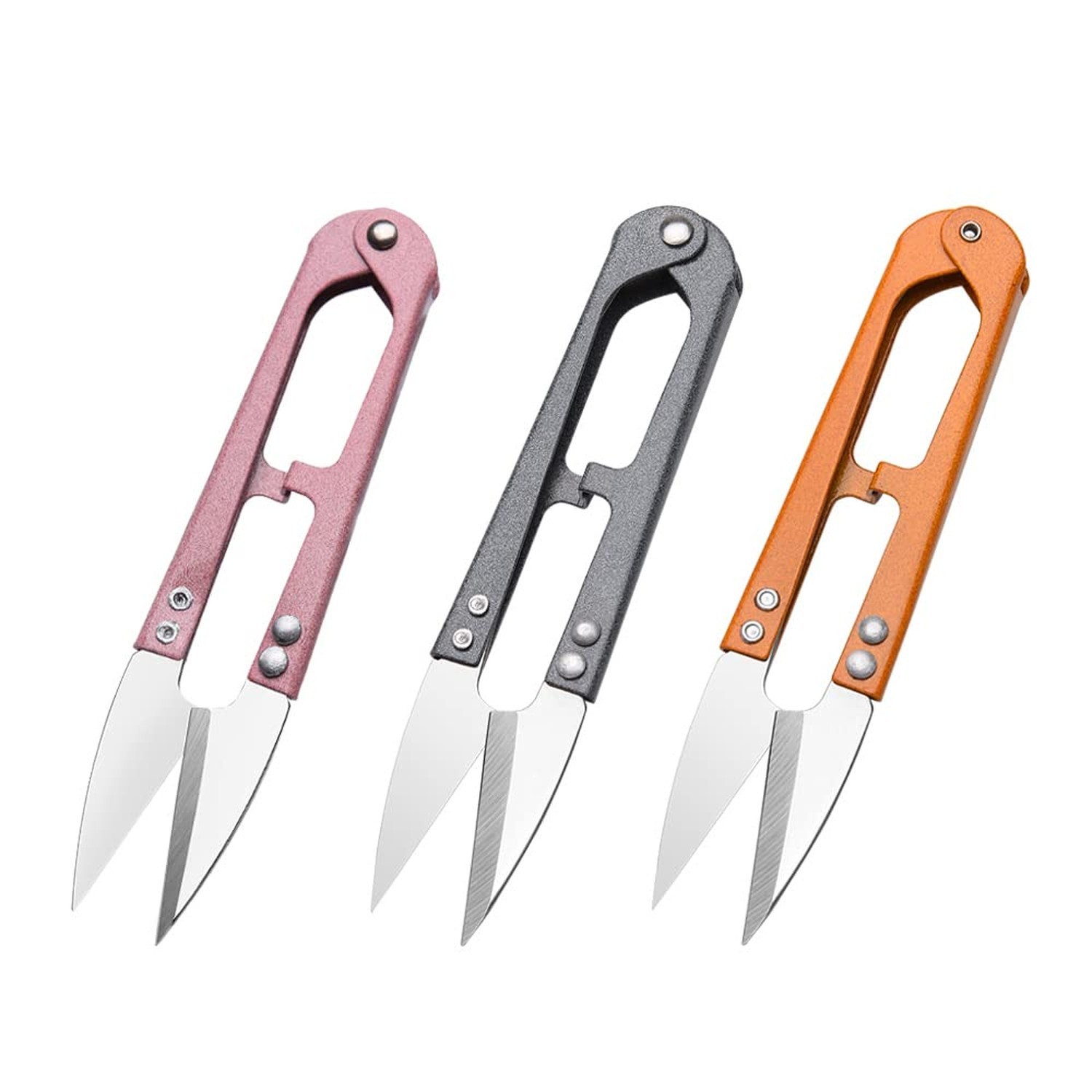 3pcs Sewing Scissors,4.27in Multi-Color Sharp Yarn Snips,Portable Mini Thread...