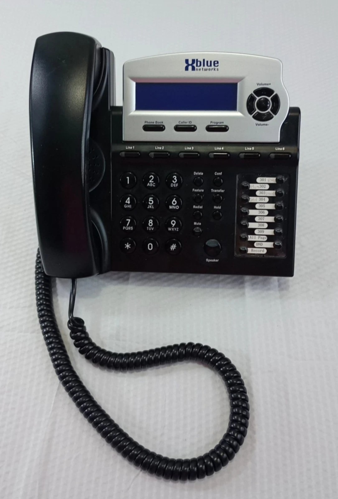 XBLUE X16 Telephone for use with X-BLUE Phone Systems 1670-00 USED Charcoal