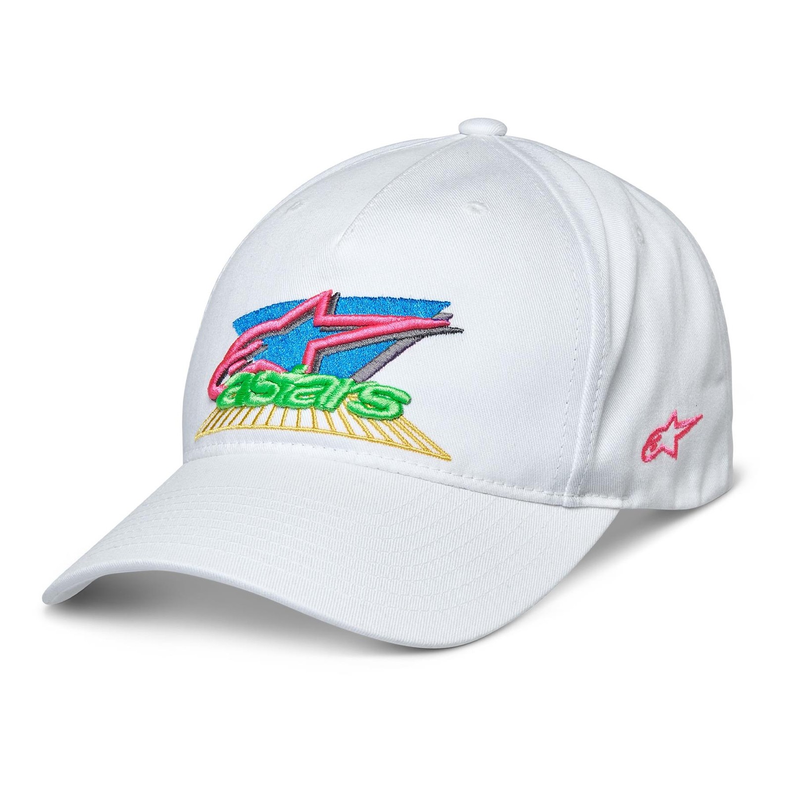 Alpinestars Vivid Motorcycle Hat Unisex Cap Snapback Black White