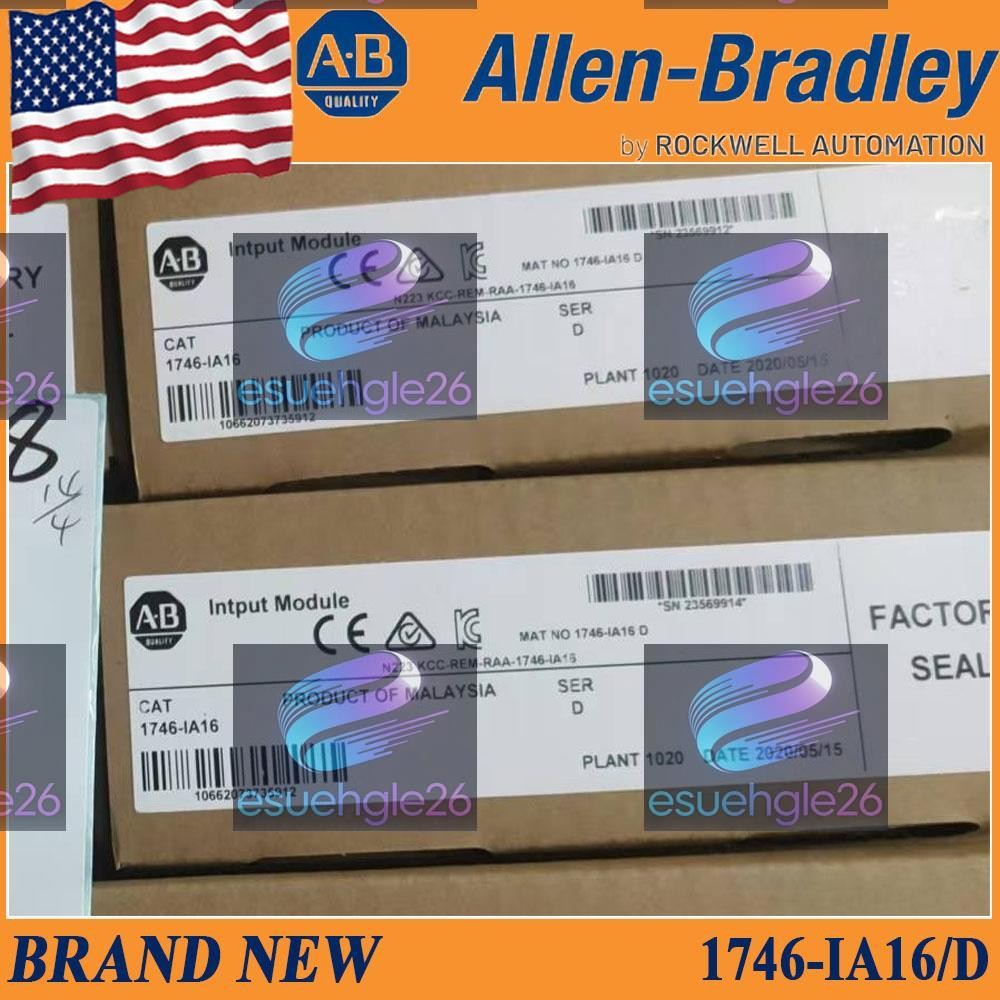 New Sealed NEW PLC 1746-IA16 Ser D SLC 500 Input Module 1746 IA16 US