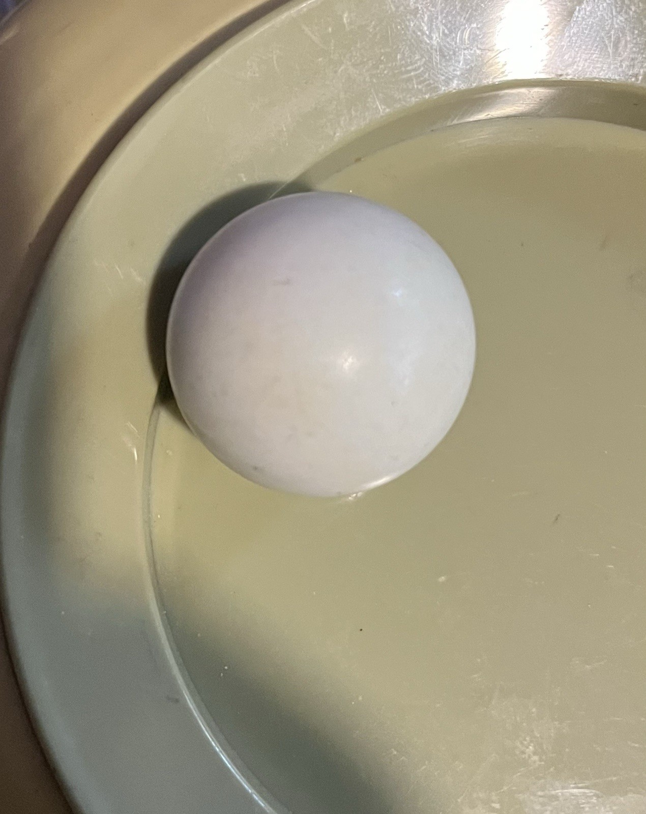 Miniature Mini Small Pool Ball 1” One Inch Cue Ball Solid White Billiards