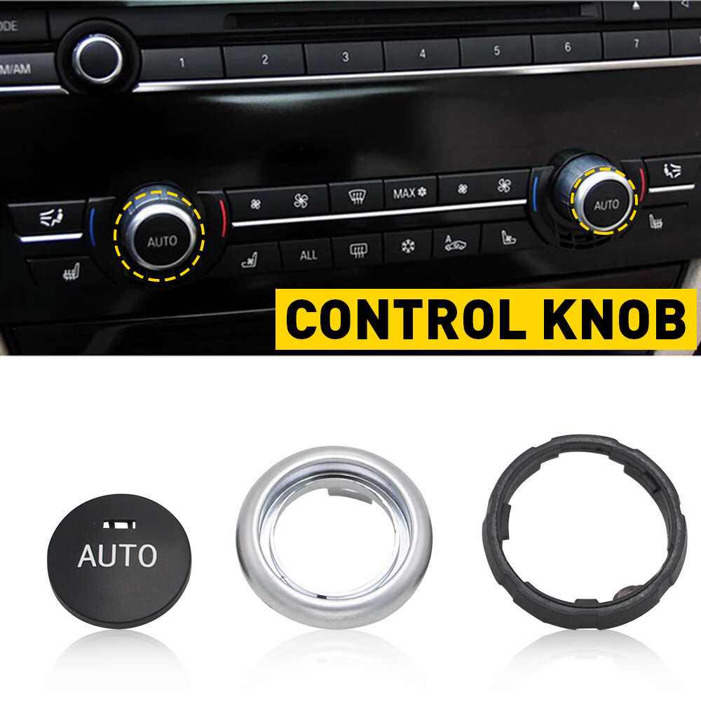Front/Rear AC Climate Control Knob Button Cover for BMW X5 2014-18 X6 2014-2019