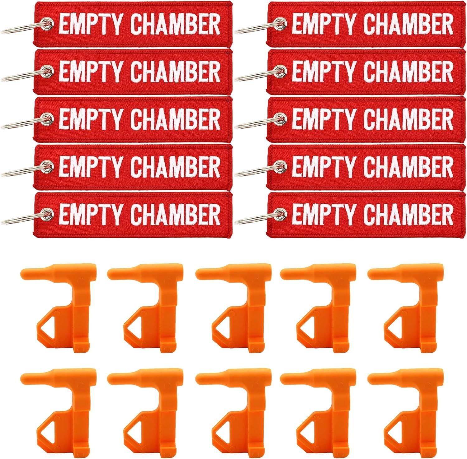 Chamber Safety Flag for Rifle Handguns Shotgun Pistol, 10 Chamber Safety Flags