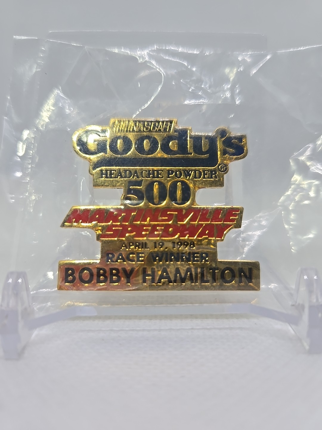 Bobby Hamilton Race Winner Martinsville Goody's 500 April 19th 1998 L👀k!