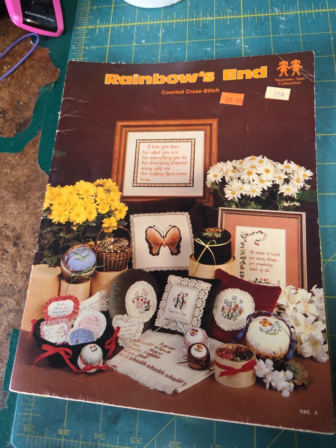 Rainbow’s End Cross Stitch Pattern Book Fast Shipping Sister/Butterfly