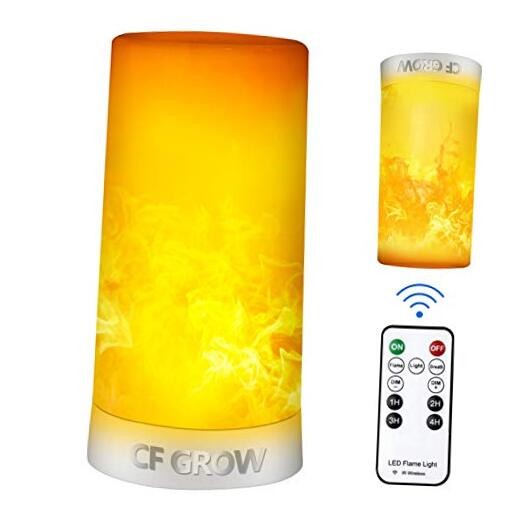 LED Flame Effect Light, USB Rechargeable Outdoor Flame Remote control style